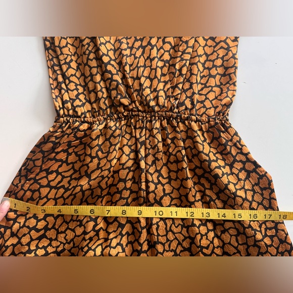 Vintage 70s 80s On The Rocks Animal Print Short Sleeve Belt Jumpsuit Romper - Picture 13 of 16